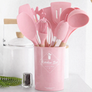 Kit Utensílios de Cozinha em Silicone 12 Peças