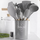Kit Utensílios de Cozinha em Silicone 12 Peças