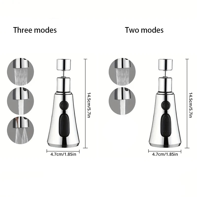 Bico Extensor de Torneira  360º e 3 Modos