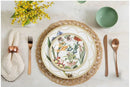 Aparelho de Jantar 12 Peças Alleanza Cerâmica Branco e Verde Água