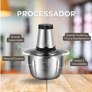 Picador Elétrico de Alimentos Inox 2L/3L | Triturador Potente