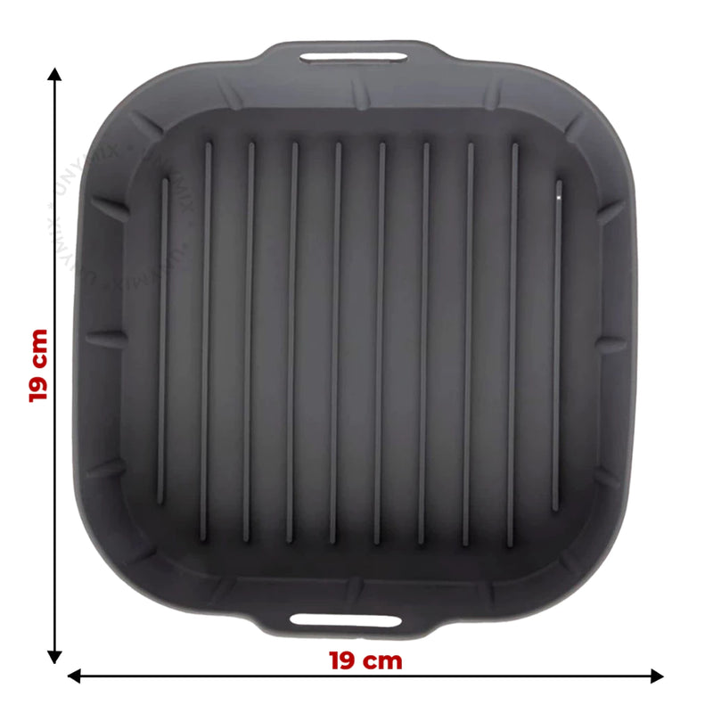Kit 2 Formas de Silicone para Air Fryer e Forno 19cm