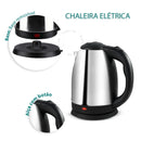 Chaleira Elétrica Inox 1.8L com Tampa — Uniterme