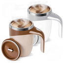 Caneca Mixer Inox Automática Elétrica Misturador Shake Café Leite Cremoso Mug e Cabo Alta Velocidade