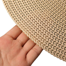 Kit 4 ou 6 jogo americano Tapete De Mesa Posta Redondo Design Elegante Impermeável