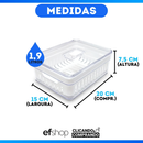 Kit 4 Organizador de Geladeira 3,8 Litros Cesto ou 2,8 Com Tampa Multiuso Alimento Verdura e Vegetal