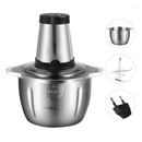 Picador De Alimentos 2L 3L Moedor Elétrico Triturador Potente Carne Legumes Temperos Inox 110v/220v