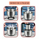 Picador Elétrico de Alimentos Inox 2L/3L | Triturador Potente