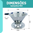 Coador de Café em Inox Reutilizável – Filtro Permanente