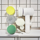 Kit escova Eletrica de Limpeza 5 em 1 Sem Fio Limpador Multiuso Pratico Para Cozinha Banheiro prático & REFIL de escova