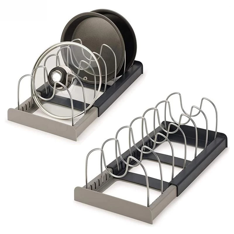 Suporte Organizador Expansível para Cozinha Escorredor de Pratos Louças Panelas Tampas TINNY YOU