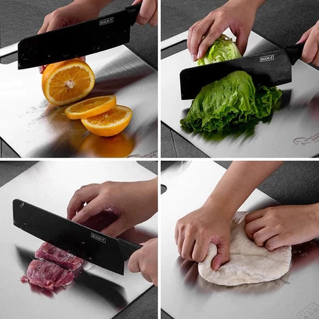 Tábua de Corte Inox 304 Antibacteriana 46cm