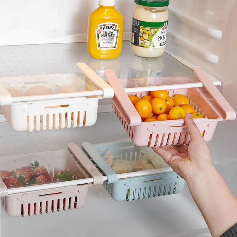 Organizador de Geladeira Expansível Retrátil