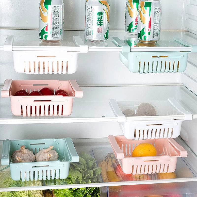 Organizador de Geladeira Expansível Retrátil