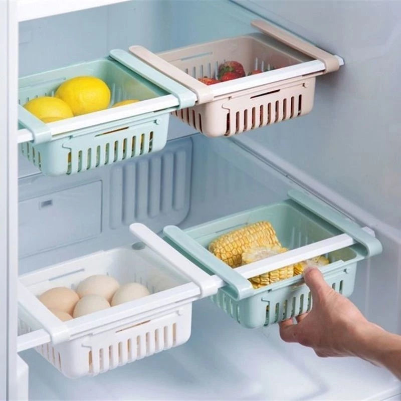 Organizador de Geladeira Expansível Retrátil