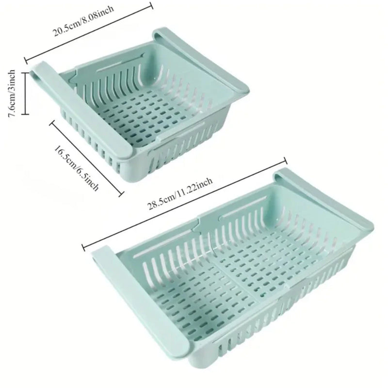 Organizador de Geladeira Expansível Retrátil