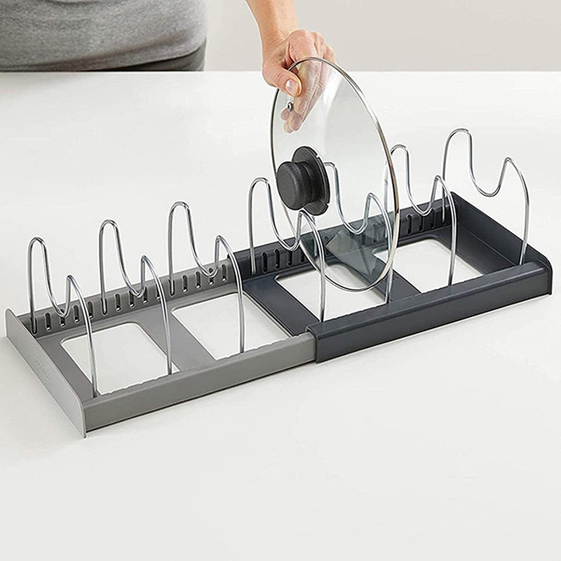Suporte Organizador Expansível para Cozinha Escorredor de Pratos Louças Panelas Tampas TINNY YOU